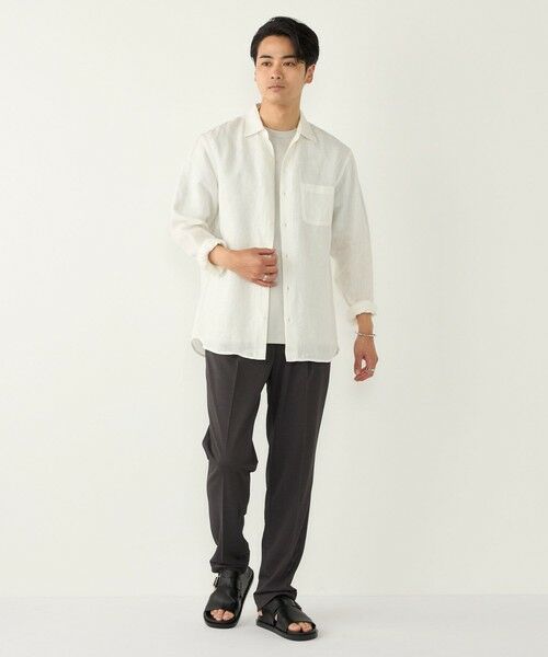 SHIPS / シップス シャツ・ブラウス | SHIPS Colors:ユーロリネン ワイドカラー スキッパー シャツ | 詳細10