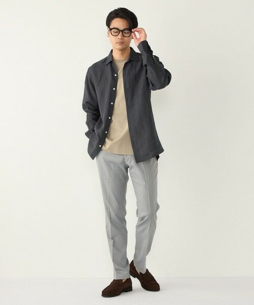 SHIPS / シップス シャツ・ブラウス | SHIPS Colors:ユーロリネン ワイドカラー スキッパー シャツ | 詳細13