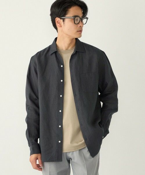 SHIPS / シップス シャツ・ブラウス | SHIPS Colors:ユーロリネン ワイドカラー スキッパー シャツ | 詳細14