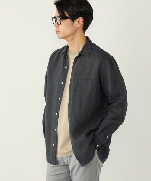 SHIPS / シップス シャツ・ブラウス | SHIPS Colors:ユーロリネン ワイドカラー スキッパー シャツ | 詳細15