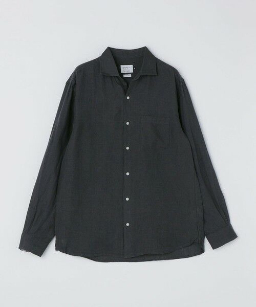 SHIPS / シップス シャツ・ブラウス | SHIPS Colors:リネン ワイドカラー スキッパー シャツ（ダークグレー）