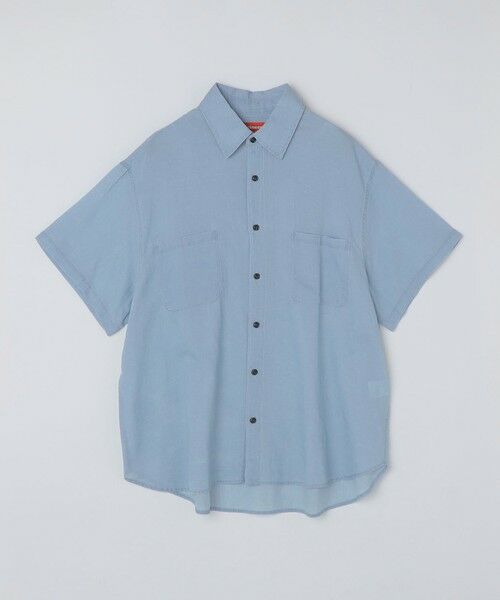 SHIPS / シップス シャツ・ブラウス | 【SHIPS Colors別注】Engineer:シアー デニム ショートスリーブ シャツ（ライトブルー）