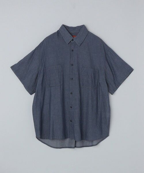 SHIPS / シップス シャツ・ブラウス | 【SHIPS Colors別注】Engineer:シアー デニム ショートスリーブ シャツ（ネイビー）