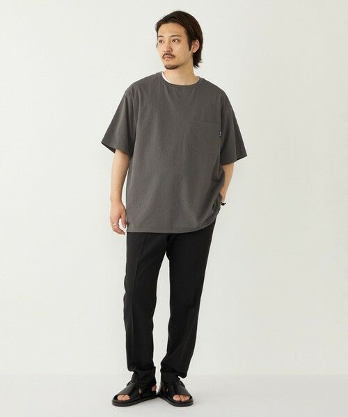 SHIPS / シップス Tシャツ | SHIPS Colors:〈接触冷感・吸水速乾・洗濯機可能〉ライト シアサッカー Tシャツ | 詳細11