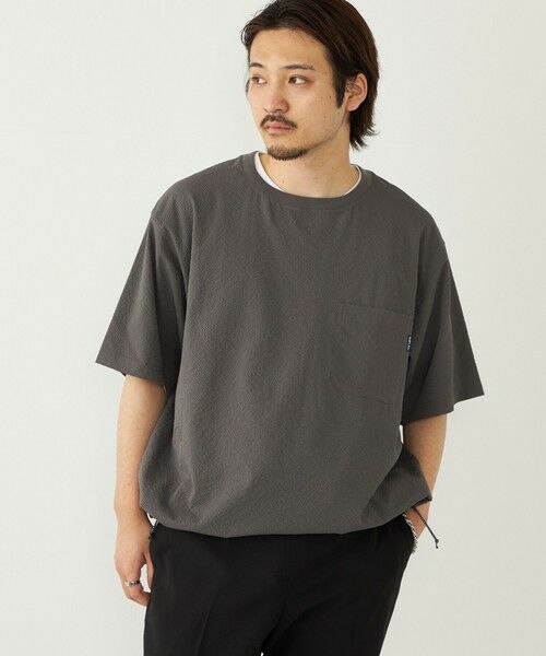 SHIPS / シップス Tシャツ | SHIPS Colors:〈接触冷感・吸水速乾・洗濯機可能〉ライト シアサッカー Tシャツ | 詳細13