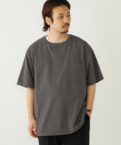 SHIPS / シップス Tシャツ | SHIPS Colors:〈接触冷感・吸水速乾・洗濯機可能〉ライト シアサッカー Tシャツ | 詳細14