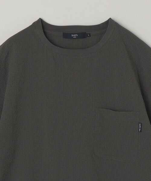 SHIPS / シップス Tシャツ | SHIPS Colors:〈接触冷感・吸水速乾・洗濯機可能〉ライト シアサッカー Tシャツ | 詳細3