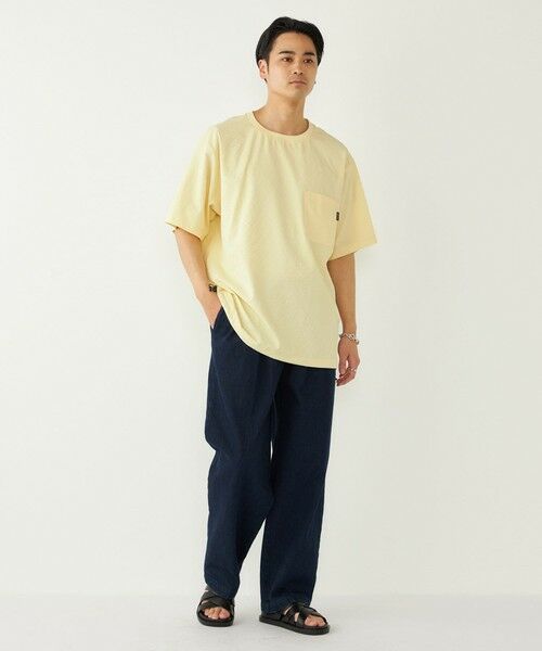 SHIPS / シップス Tシャツ | SHIPS Colors:〈接触冷感・吸水速乾・洗濯機可能〉ライト シアサッカー Tシャツ | 詳細23