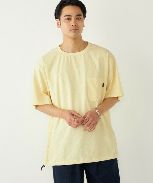 SHIPS / シップス Tシャツ | SHIPS Colors:〈接触冷感・吸水速乾・洗濯機可能〉ライト シアサッカー Tシャツ | 詳細25