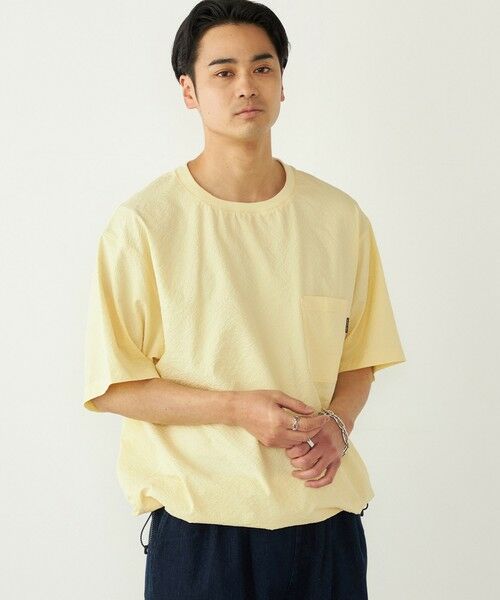 SHIPS / シップス Tシャツ | SHIPS Colors:〈接触冷感・吸水速乾・洗濯機可能〉ライト シアサッカー Tシャツ | 詳細29