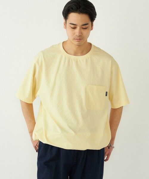 SHIPS / シップス Tシャツ | SHIPS Colors:〈接触冷感・吸水速乾・洗濯機可能〉ライト シアサッカー Tシャツ | 詳細30