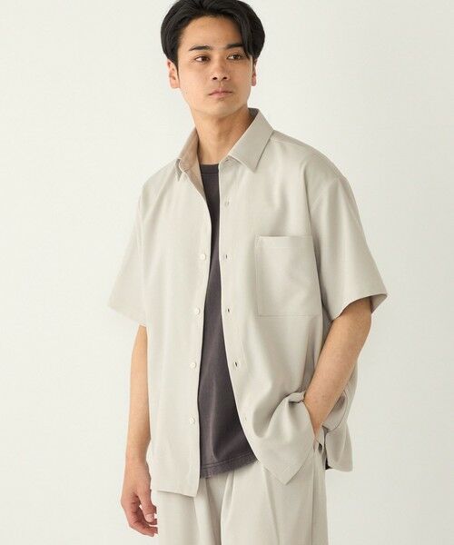 SHIPS / シップス シャツ・ブラウス | 《予約》SHIPS Colors:〈吸水速乾・洗濯機可能〉2WAY ストレッチ ボックス シャツ◆(ライトグレー)