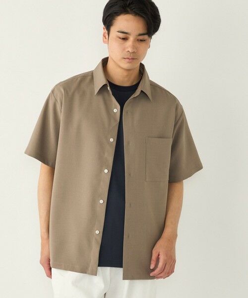 SHIPS / シップス シャツ・ブラウス | 《予約》SHIPS Colors:〈吸水速乾・洗濯機可能〉2WAY ストレッチ ボックス シャツ◆(ベージュ)