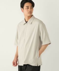 《予約》SHIPS Colors:〈吸水速乾・洗濯機可能〉2WAY ストレッチ ジップ シャツ◆