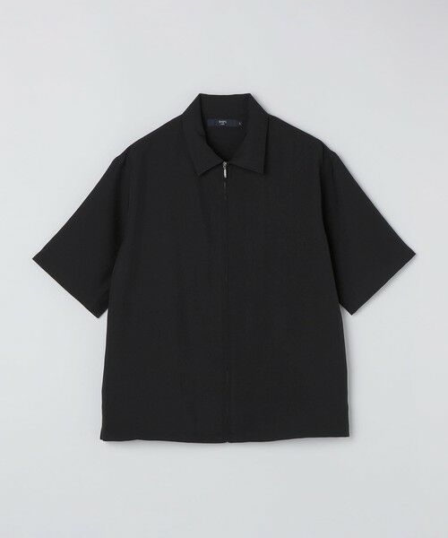SHIPS / シップス シャツ・ブラウス | 《新色予約》SHIPS Colors:〈吸水速乾・洗濯機可能〉2WAY ストレッチ ジップ シャツ◇(ブラック)