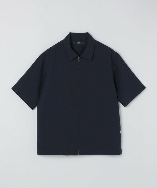 SHIPS / シップス シャツ・ブラウス | 《新色予約》SHIPS Colors:〈吸水速乾・洗濯機可能〉2WAY ストレッチ ジップ シャツ◇(ダークブルー)