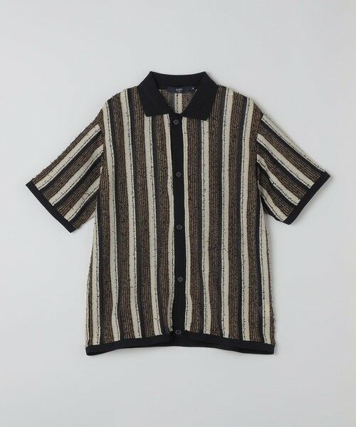 SHIPS / シップス シャツ・ブラウス | SHIPS Colors:〈洗濯機可能〉ストライプ ジャージー シャツ（ブラウン）