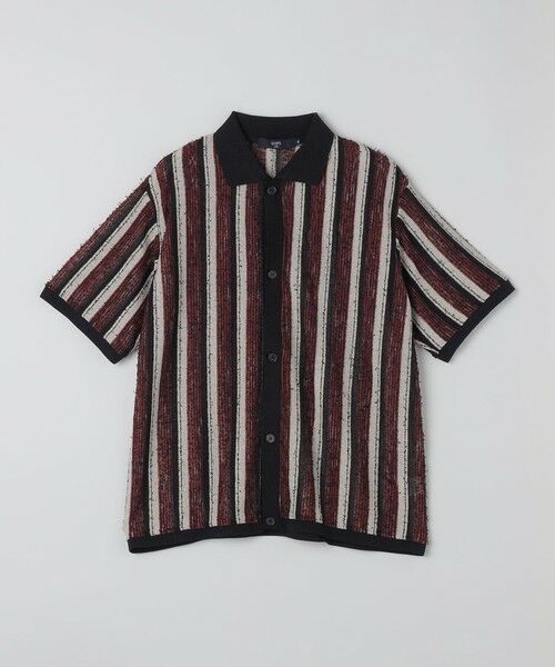 SHIPS / シップス シャツ・ブラウス | SHIPS Colors:〈洗濯機可能〉ストライプ ジャージー シャツ（レッド）