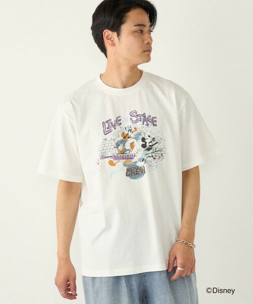 SHIPS / シップス Tシャツ | SHIPS Colors:ミッキーマウス プリント Tシャツ（オフホワイト）