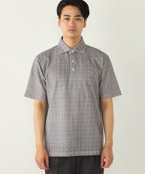 SHIPS / シップス ポロシャツ | SHIPS Colors:〈吸水速乾〉カノコ グレンチェック ワイドカラー ポロシャツ | 詳細3