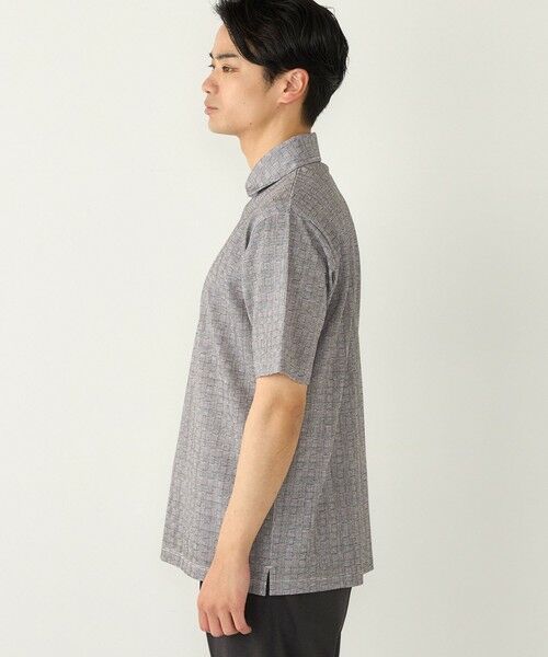 SHIPS / シップス ポロシャツ | SHIPS Colors:〈吸水速乾〉カノコ グレンチェック ワイドカラー ポロシャツ | 詳細4