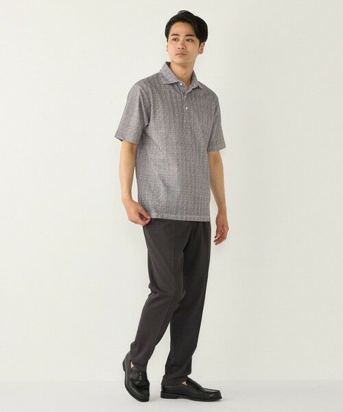 SHIPS / シップス ポロシャツ | SHIPS Colors:〈吸水速乾〉カノコ グレンチェック ワイドカラー ポロシャツ | 詳細6