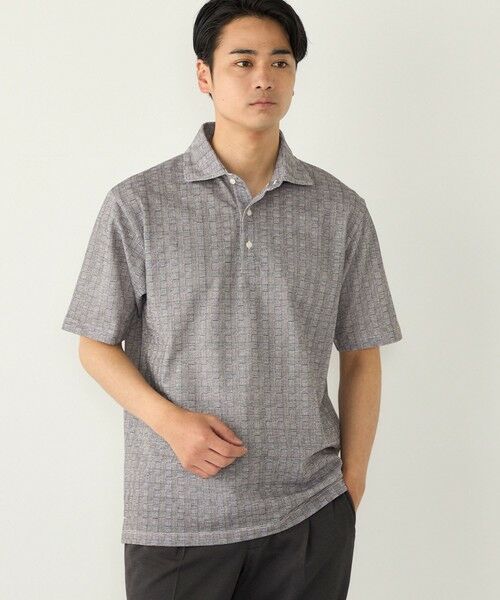 SHIPS / シップス ポロシャツ | SHIPS Colors:〈吸水速乾〉カノコ グレンチェック ワイドカラー ポロシャツ | 詳細8