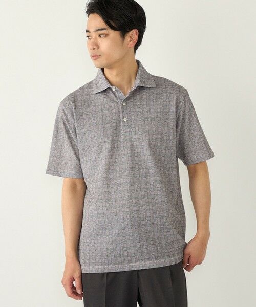 SHIPS / シップス ポロシャツ | SHIPS Colors:〈吸水速乾〉カノコ グレンチェック ワイドカラー ポロシャツ | 詳細9