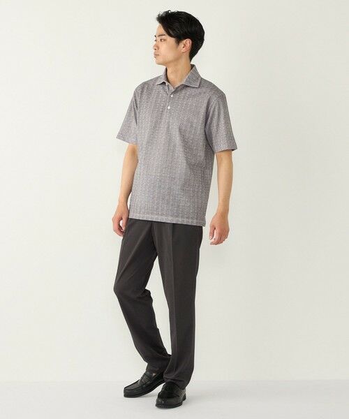 SHIPS / シップス ポロシャツ | SHIPS Colors:〈吸水速乾〉カノコ グレンチェック ワイドカラー ポロシャツ | 詳細10