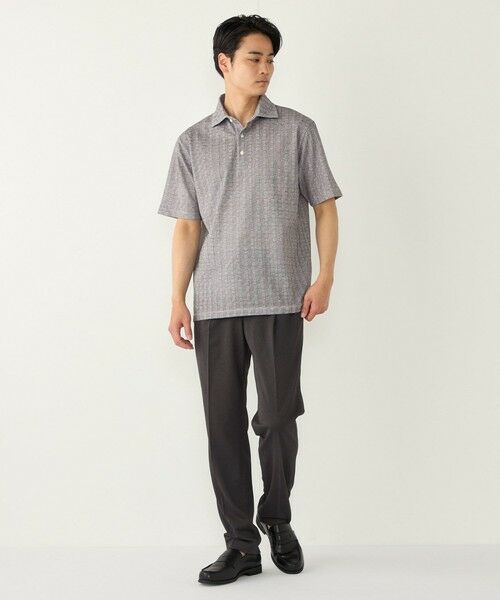 SHIPS / シップス ポロシャツ | SHIPS Colors:〈吸水速乾〉カノコ グレンチェック ワイドカラー ポロシャツ | 詳細11