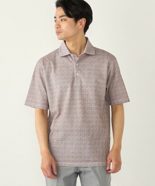 SHIPS / シップス ポロシャツ | SHIPS Colors:〈吸水速乾〉カノコ グレンチェック ワイドカラー ポロシャツ | 詳細24