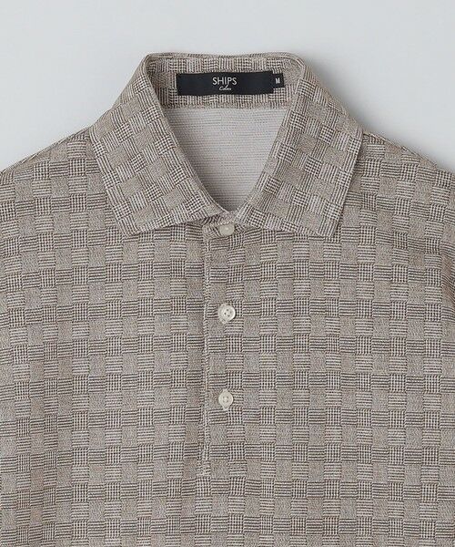 SHIPS / シップス ポロシャツ | SHIPS Colors:〈吸水速乾〉カノコ グレンチェック ワイドカラー ポロシャツ | 詳細16