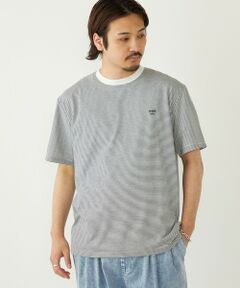 SHIPS / シップス Tシャツ | 《予約》SHIPS Colors:〈速乾〉CAVE(R) ワンポイント ロゴ ボーダー Tシャツ◆