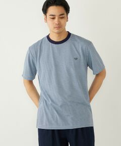 SHIPS / シップス Tシャツ | 《予約》SHIPS Colors:〈速乾〉CAVE(R) ワンポイント ロゴ ボーダー Tシャツ◆