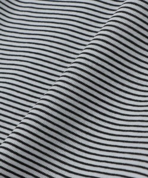 SHIPS / シップス Tシャツ | 《予約》SHIPS Colors:〈速乾〉CAVE(R) ワンポイント ロゴ ボーダー Tシャツ◆ | 詳細2