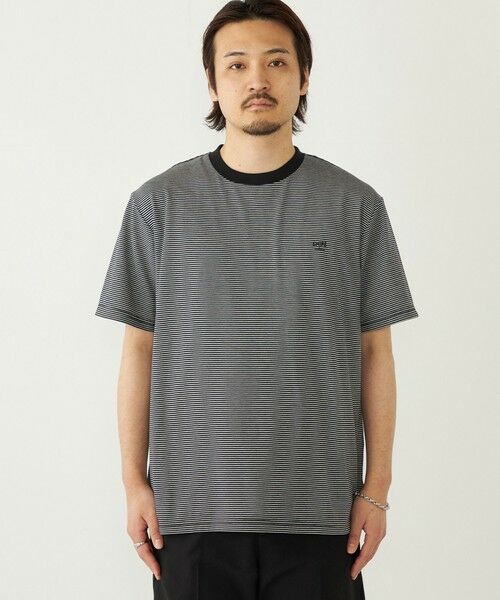 SHIPS / シップス Tシャツ | 《予約》SHIPS Colors:〈速乾〉CAVE(R) ワンポイント ロゴ ボーダー Tシャツ◆ | 詳細12