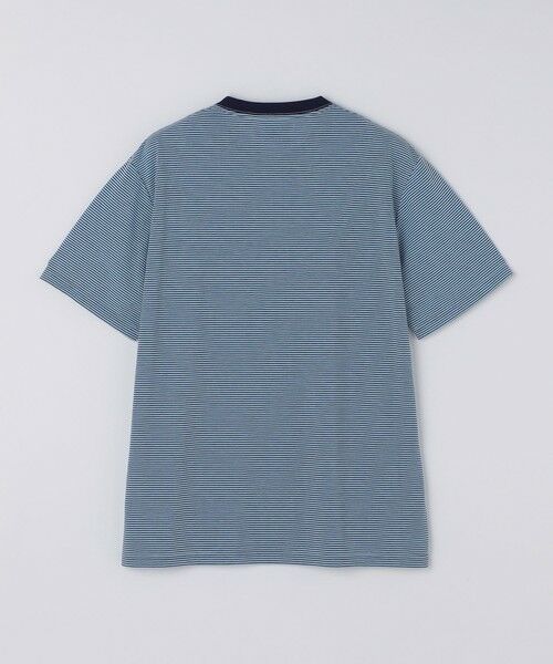 SHIPS / シップス Tシャツ | 《予約》SHIPS Colors:〈速乾〉CAVE(R) ワンポイント ロゴ ボーダー Tシャツ◆ | 詳細23