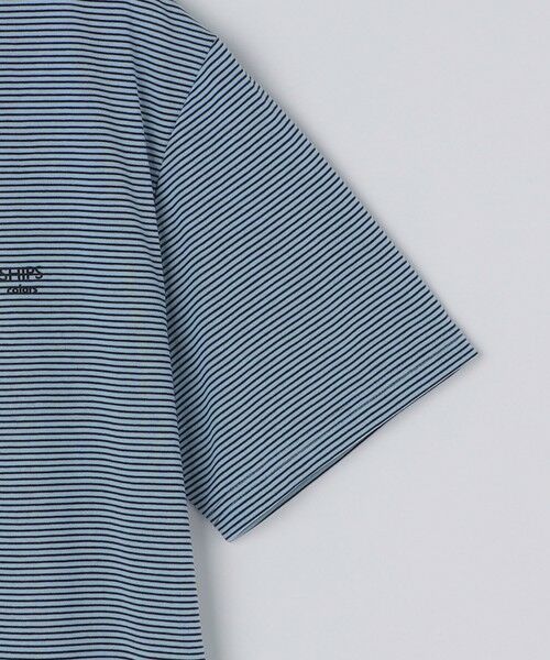 SHIPS / シップス Tシャツ | 《予約》SHIPS Colors:〈速乾〉CAVE(R) ワンポイント ロゴ ボーダー Tシャツ◆ | 詳細25