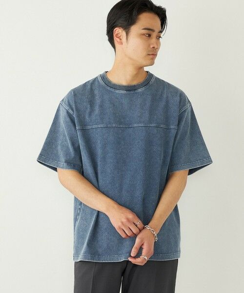 SHIPS / シップス Tシャツ | 《予約》SHIPS Colors:カット デニム Tシャツ◆（ブルー）