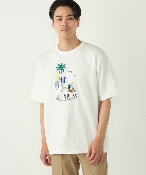 SHIPS / シップス Tシャツ | SHIPS Colors:パッチワーク & 刺繍 Tシャツ | 詳細5