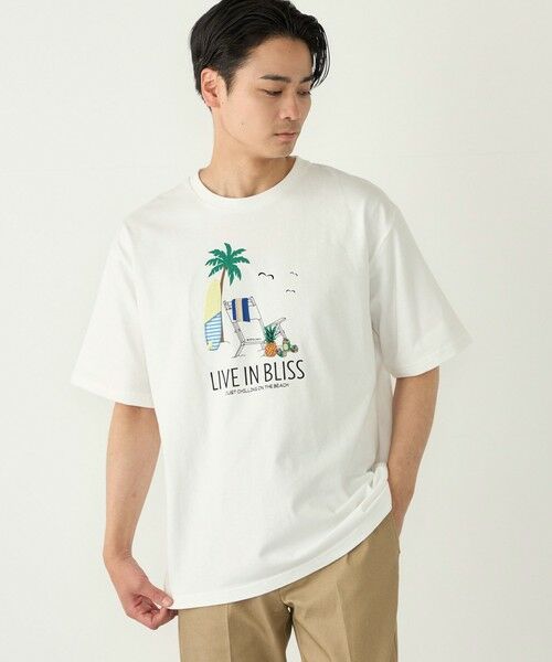 SHIPS / シップス Tシャツ | SHIPS Colors:パッチワーク & 刺繍 Tシャツ | 詳細6