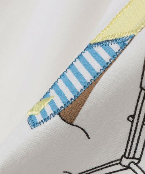 SHIPS / シップス Tシャツ | SHIPS Colors:パッチワーク & 刺繍 Tシャツ | 詳細1