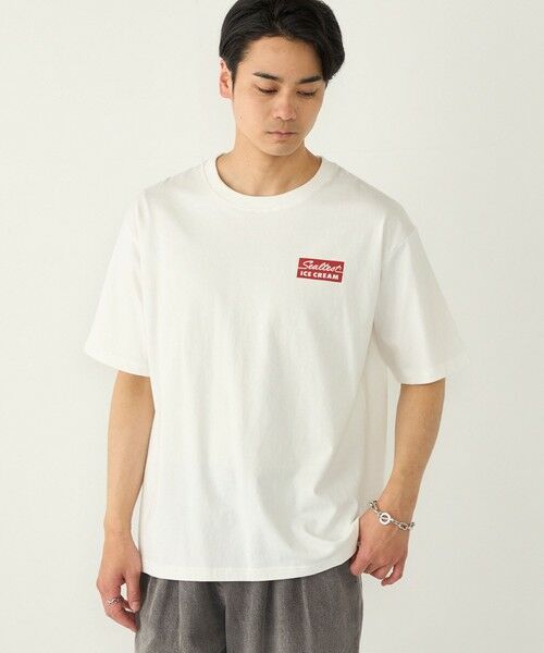 SHIPS / シップス Tシャツ | SHIPS Colors:Sealtest(R) ICE CREAM プリント フェード Tシャツ（ライトホワイト）