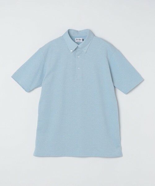 SHIPS / シップス ポロシャツ | 《予約》SHIPS Colors:〈消臭〉Deo-Papi(R) カノコ ボタンダウン ポロシャツ◆（ライトブルー）