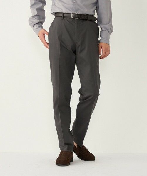 SHIPS / シップス スラックス・ドレスパンツ | SHIPS Colors:〈接触冷感〉COOL EXPERIENCE(R) イージーケア スラックス（ダークグレー）