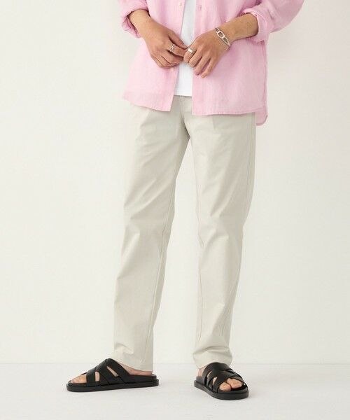 SHIPS / シップス チノ・ワークパンツ | 《予約》SHIPS Colors:〈洗濯機可能〉ストレッチ ジャージー ライト チノパンツ◆（ライトグレー）