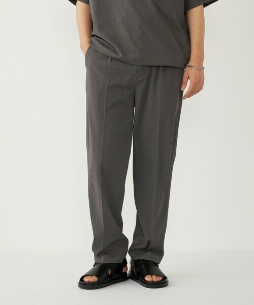 SHIPS / シップス その他パンツ | SHIPS Colors:〈接触冷感・吸水速乾・洗濯機可能〉ライト シアサッカー イージー パンツ（ダークグレー）