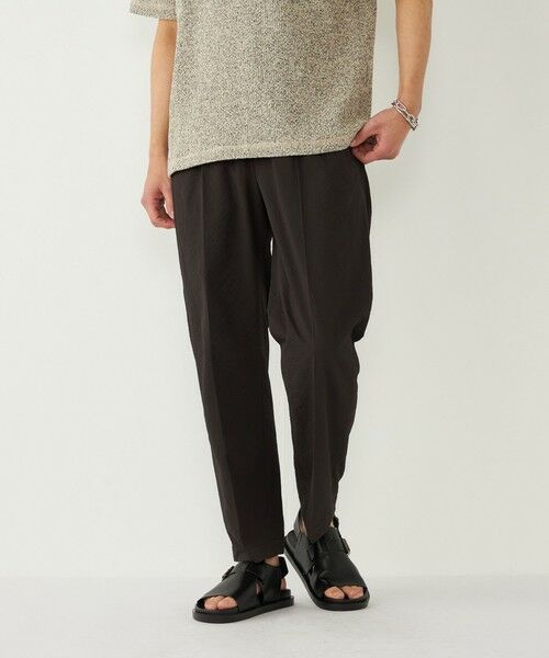 SHIPS / シップス その他パンツ | SHIPS Colors:〈接触冷感・吸水速乾・洗濯機可能〉ライト シアサッカー イージー パンツ（ブラック）