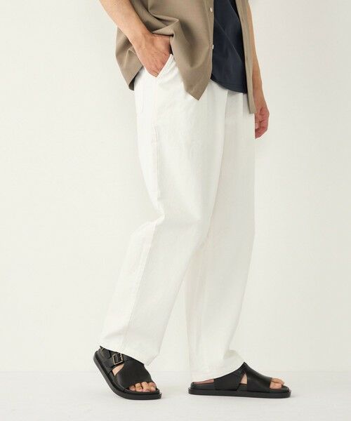 SHIPS / シップス デニムパンツ | 《予約》SHIPS Colors:〈洗濯機可能〉ライト デニム ワイド テーパード パンツ◆ | 詳細6