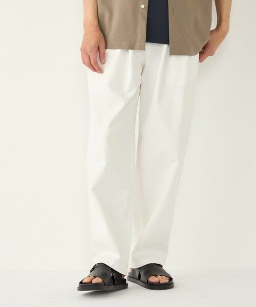 SHIPS / シップス デニムパンツ | 《予約》SHIPS Colors:〈洗濯機可能〉ライト デニム ワイド テーパード パンツ◆（ライトホワイト）